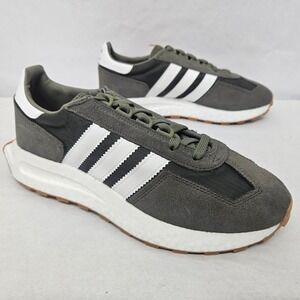 Adidas Retropy E5 Casual Sneakers‎ H03854 Olive White Gray Boost Mens Size 9